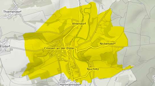 Immobilienpreisekarte Crossen an der Elster